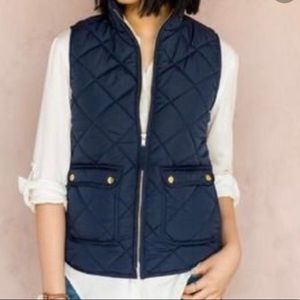 Francesca’s Black Quilted Vest